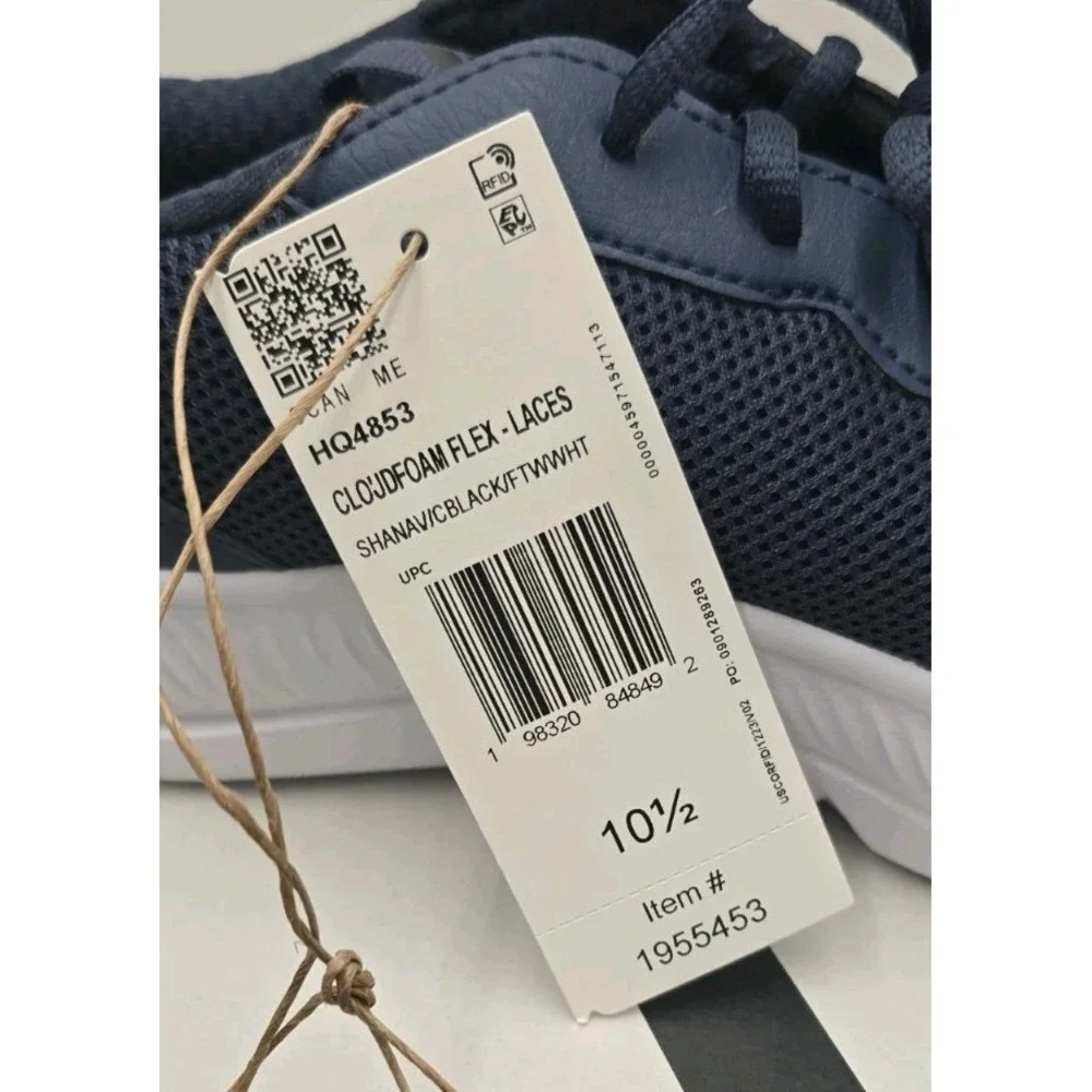 Adidas Cloudfoam Flex Mens 10.5 Sneakers NWT Comfort Athleisure Sport Casual